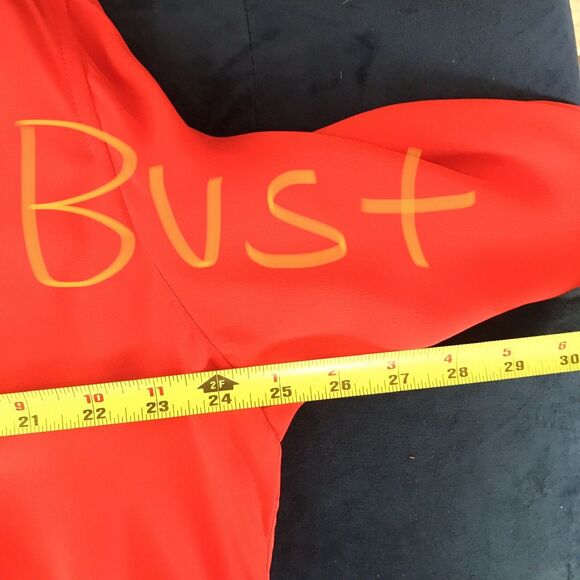 A.L.C. Red Silk Long Sleeve Draped Lightweight Holiday Blouse Top NEW - 18 - Picture 5 of 9